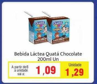 Spani Atacadista Bebida láctea quatá chocolate oferta