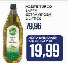 Apoio Mineiro Azeite turco saffy extravirgem oferta