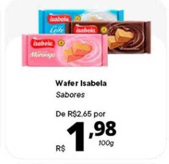 Supermercados Baklizi Wafer isabela sabores oferta