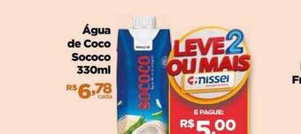Farmácias Nissei Água de coco sococo oferta