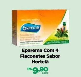 Eparema com 4 flaconetes sabor hortelã