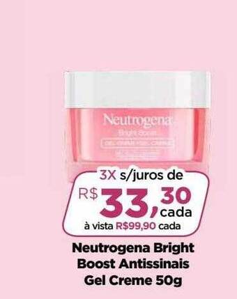 Neutrogena bright boost antissinais gel creme