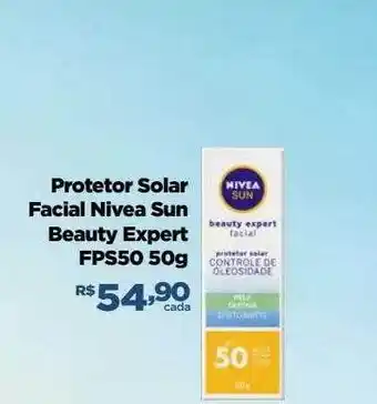 Farmácias Nissei Protetor solar facial nivea sun beauty expert fps50 oferta