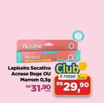 Lapiseira secativa acnase bege marrom