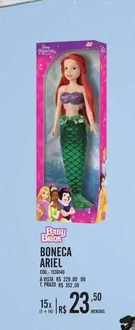 Zema Boneca ariel baby brink oferta