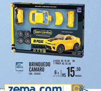 Zema Brinquedo camaro roma oferta