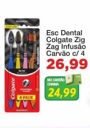 Esc dental colgate zig zag infusão carvão