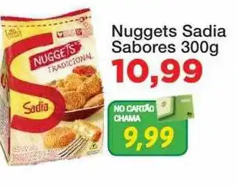 Chama Supermercados Nuggets sadia sabores oferta