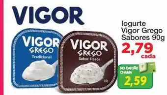 Iogurte vigor grego sabores