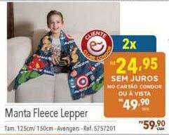 Supermercados Condor Manta fleece lepper oferta