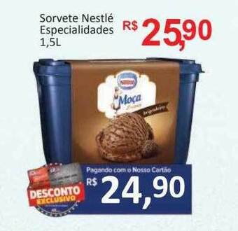 Supermercados Savegnago Sorvete nestlé especialidades oferta