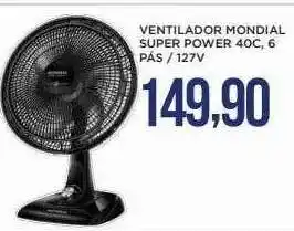 Apoio Mineiro Ventilador mondial super power 40c 6 pás - 127 v oferta