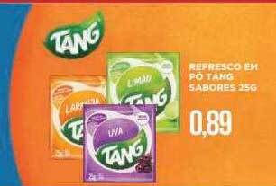 Apoio Mineiro Refresco em pó tang sabores oferta