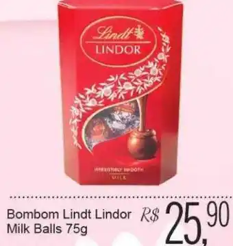 Bombom lindt lindor milk balls