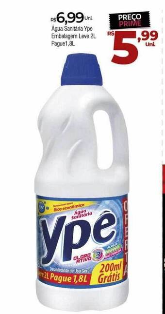 Brasão Supermercados Água sanitária ype embalagem oferta