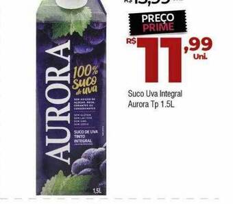 Brasão Supermercados Suco uva integral aurora tp oferta