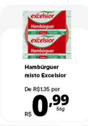 Supermercados Baklizi Hambúrguer misto excelsior oferta