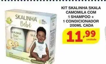 Roldão Kit skalinha skala camomilha 1 shampoo + 1 condicionador oferta