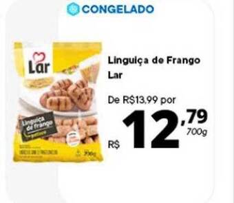 Supermercados Baklizi Linguiça de frango lar oferta