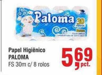 Papel higiênico paloma