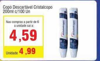 Spani Atacadista Copo descartavel cristalcopo oferta