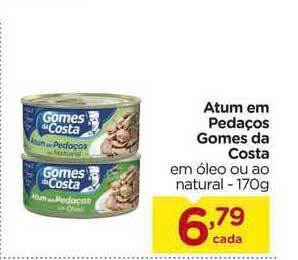 Carrefour Atum Em Pedaços Gomes Da Costa 170g oferta