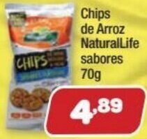 Costazul Supermercados Chips de Arroz NaturalLife sabores 70g oferta