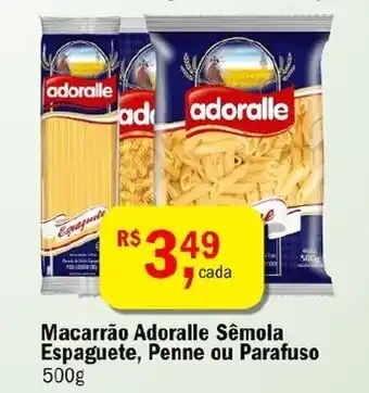 Ultrabox Macarrao Adoralle Semola Espaguete, penne ou parafuso 500g oferta