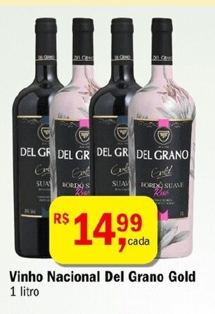 Ultrabox Vinho Nacional Del Grano Gold 1L oferta