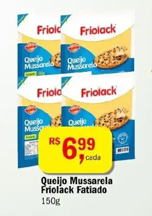 Ultrabox Queijo Mussarela Friolack Fatiado 150g oferta