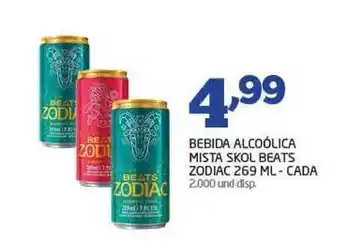 Bebida Alcoólica Mista Skol Beats Zodiac Cada 269ml