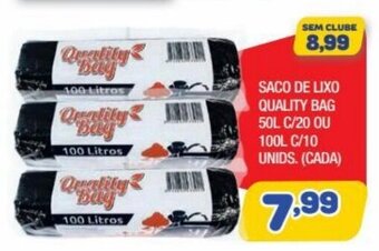 Costazul Supermercados Saco de Lixo Quality bag 50L c/20 ou 100L c/10 unids. oferta