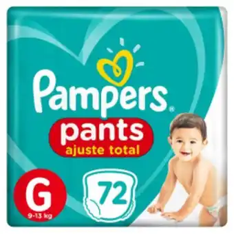 Nordestão Fralda pampers pants ajuste total g 72 unidades oferta