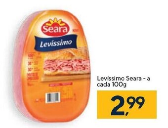 Coop Levissimo Seara a cada 100g oferta