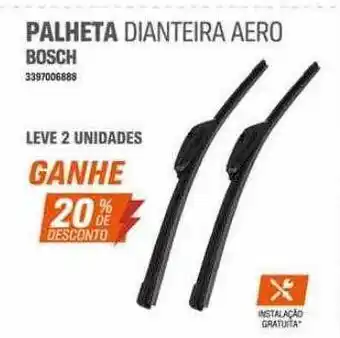 Palheta dianteira aero bosch