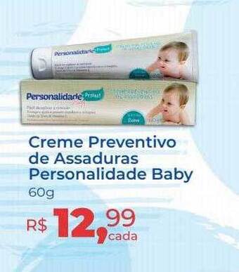 Creme preventivo de assaduras personalidade baby