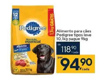 Coop Alimento para caes Pedigree tipos leve 10.1kg pague 9kg oferta
