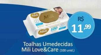 Hiper Farma Toalhas umedecidas mili love & care oferta