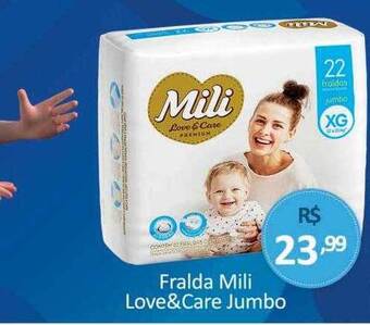 Hiper Farma Fralda mili love & care jumbo oferta