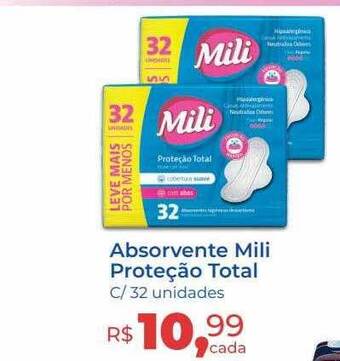 Hiper Farma Absorvente mili proteção total oferta