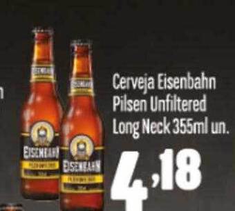 Cerveja eisenbahn pilsen unfiltered long neck