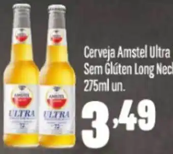 Rede Top Cerveja amstel ultra sem gluten long neck oferta