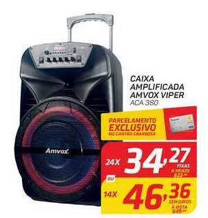 GBarbosa Caixa Amplificada Amvox Viper oferta