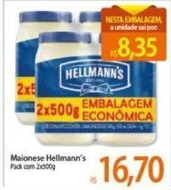 Atacadão Maionese Hellmann's 2x500g oferta