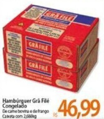 Atacadão Hamburguer Gra file cong. oferta