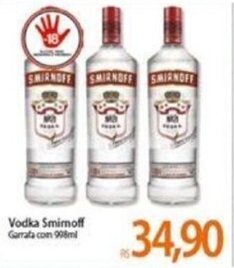 Atacadão Vodka Smirnoff 998ml oferta