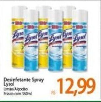 Desinfetante spray Lysol 360ml