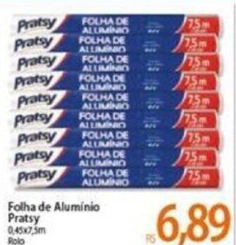 Atacadão Folha de Aluminio Pratsy oferta