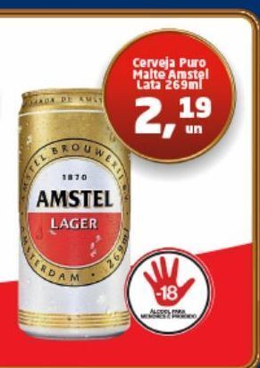 Tenda Atacado Cerveja puro malte amstel oferta