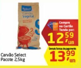 Tenda Atacado Carvão select pacote 2,5kg oferta